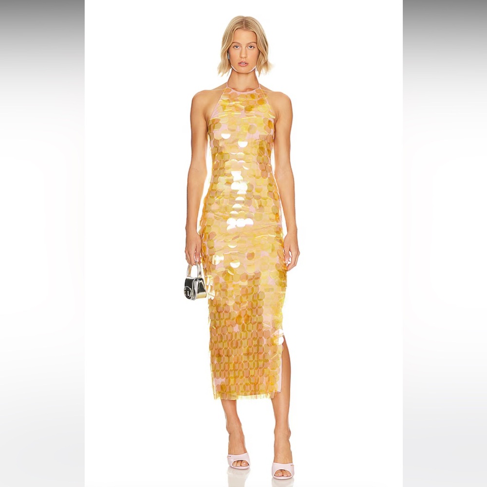 NWT Simon Miller Junjo embellished dress in lemoncello - size 4